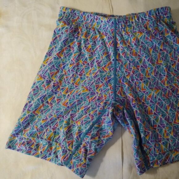 Vintage Spandex Pattern Workout Cycling Shorts - Picture 3 of 8